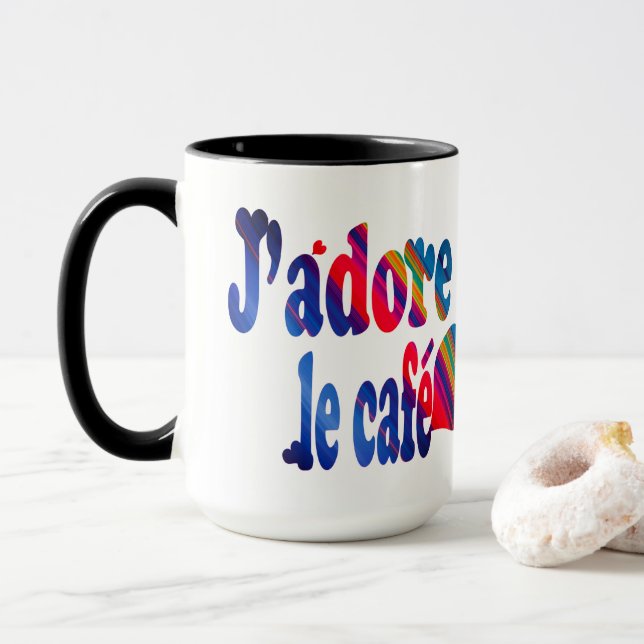 Taza J'adore le café (Con donut)