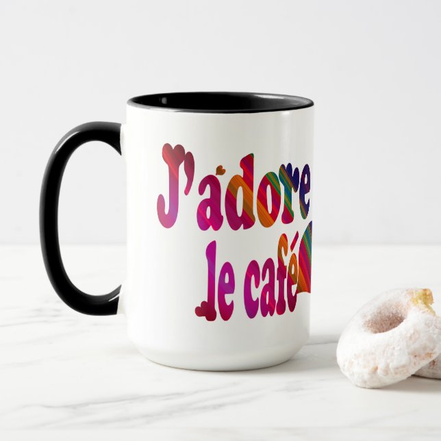 Taza J'adore le café (Con donut)