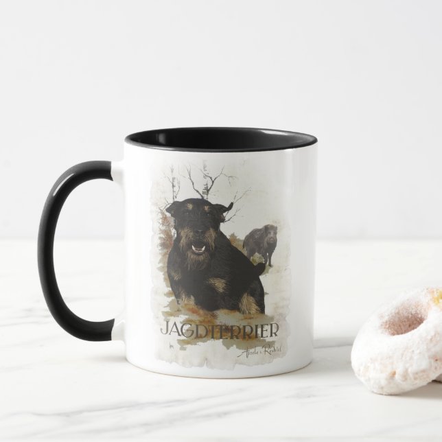 Taza Jagdterrier (Con donut)