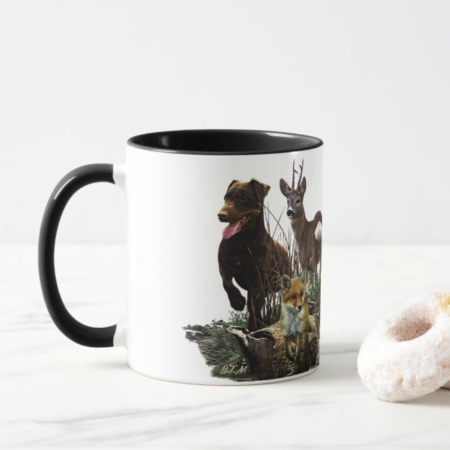 Taza Jagdterrier - perro de caza versátil (Con donut)