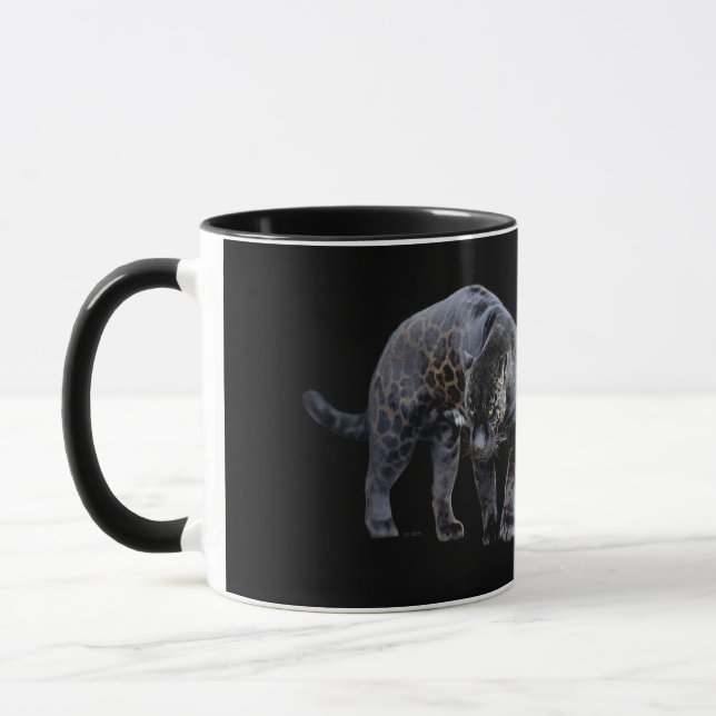 Taza Jaguar Diablo negro combo mug (Izquierda)