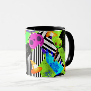 Taza Jalea artística Halloween brillante y audaz