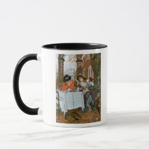 Taza James Jacques José Tissot el   un alumerzo