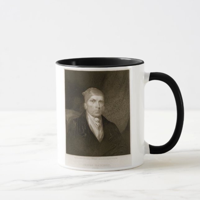 Taza James Madison envejeció 82, grabado por Thomas B. (Derecha)