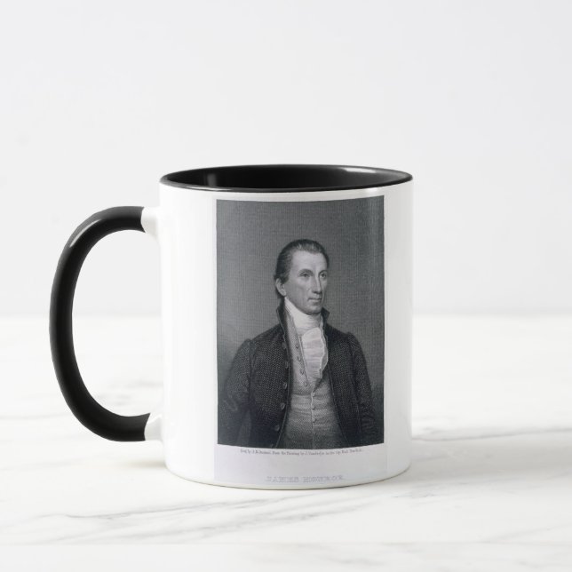Taza James Monroe, grabado por Asher Brown Durand (1796 (Izquierda)