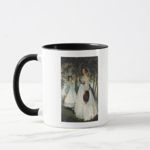 Taza James Tissot el   las dos hermanas: Retrato, 1863