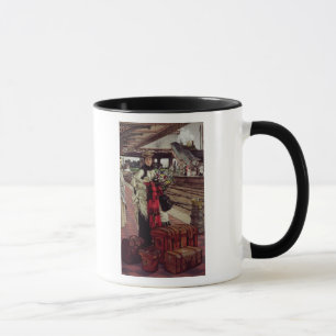 Taza James Tissot el que espera en la estación