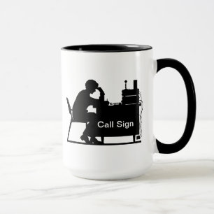 Taza ¡Jamón masculino Silhoutte en el personalizar de