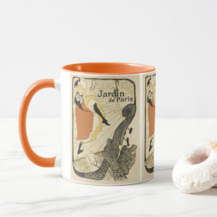 Taza Jane Avril, bailarina de Art Nouveau, de Toulouse 