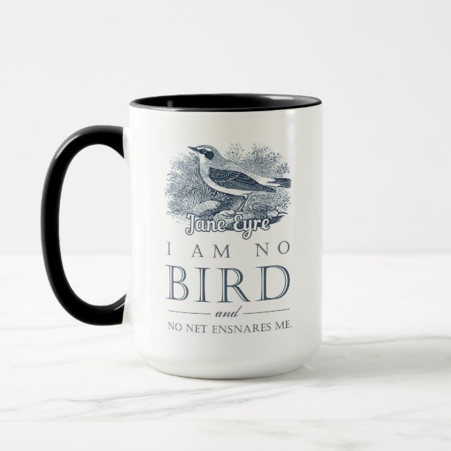 Taza Jane Eyre - No Soy Pájaro - Pájaro Vintage (Izquierda)