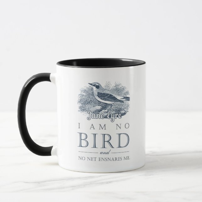 Taza Jane Eyre - No Soy Pájaro - Pájaro Vintage (Izquierda)