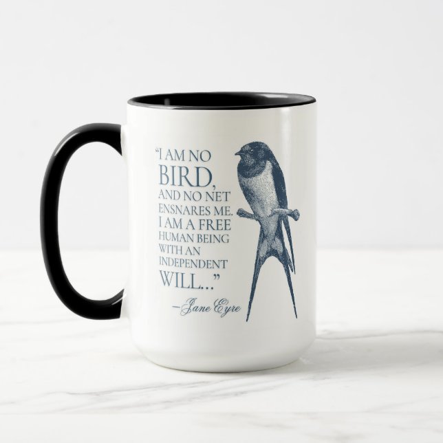 Taza Jane Eyre - No Soy Pájaro - Tragar (Izquierda)