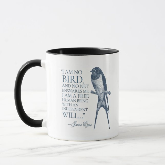 Taza Jane Eyre - No Soy Pájaro - Tragar (Izquierda)