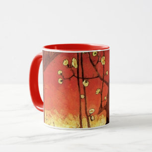 Taza Japón: Árbol de ciruelas floridas por Vincent van 