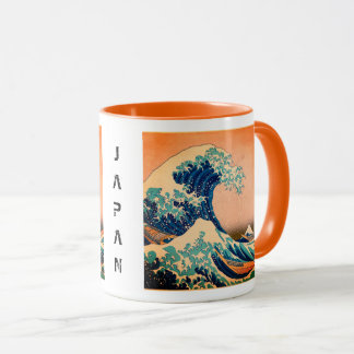 Taza Japón - Arte japonés (Gran ola de Kanagawa)