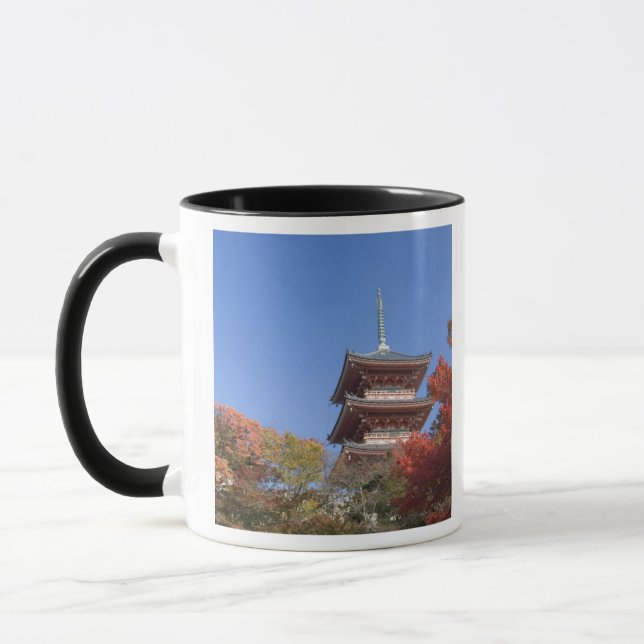 Taza Japón, Kioto, Pagoda en color otoño (Izquierda)