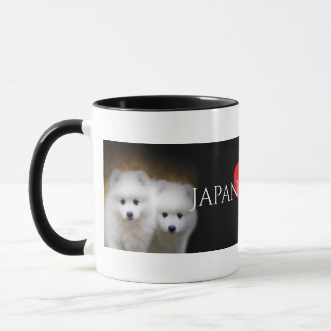 Taza japonesa de Coffe del amante del perro de (Izquierda)