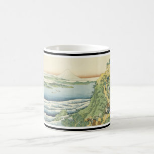 Taza japonesa del arte del monte Fuji
