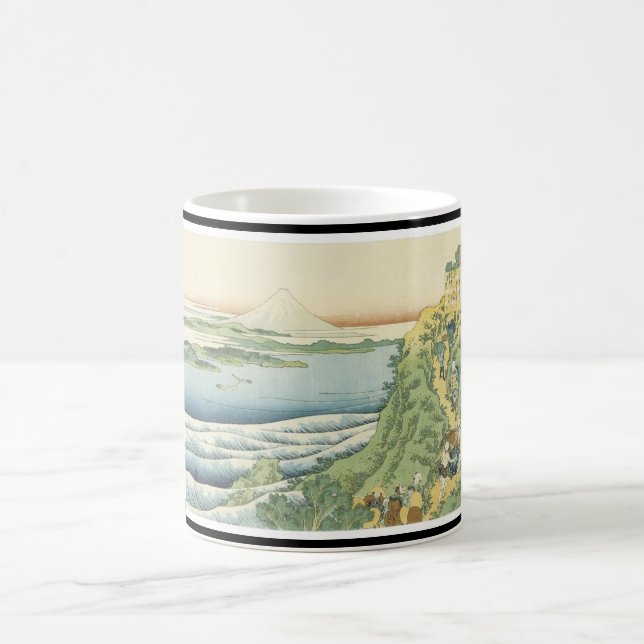 Taza japonesa del arte del monte Fuji (Centro)