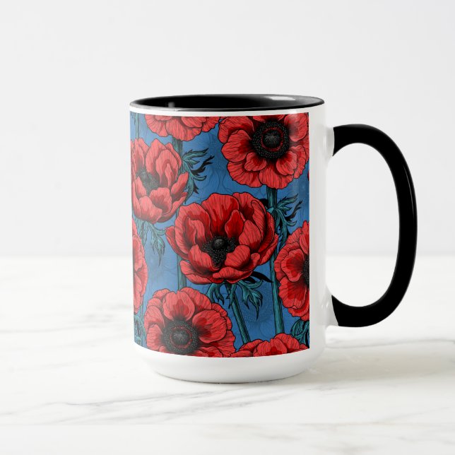 Taza Jardín anémico rojo (Derecha)