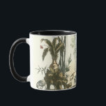 Taza Jardín asiático con mujeres y animales<br><div class="desc">Un bonito jardín de estilo asiático con varios animales y vigilado por una mujer atenta. La escena evoca los pensamientos del Jardín del Edén,  con una serpiente deslizándose en primer plano. ¡Un regalo perfecto para la persona de su vida que viaja bien por el mundo!</div>