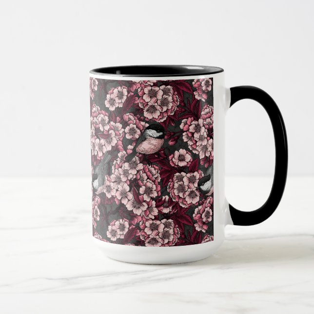 Taza Jardín de cerezas nocturnas (Derecha)
