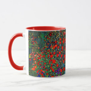 Taza Jardín de flores de Gustav Klimt