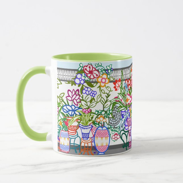 Taza Jardín de flores Mah Jongg (Izquierda)