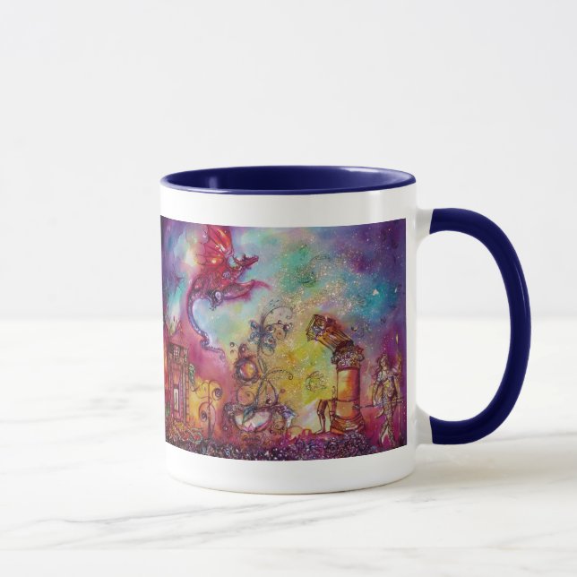 TAZA JARDÍN DE LAS SOMBRAS PERDIDAS / DRAGÓN ROJO VOLAD (Derecha)