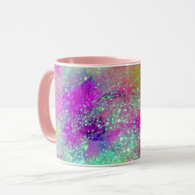 Taza JARDÍN DE LAS SOMBRAS PERDIDAS - violeta rosa púrp (Anverso izquierdo)