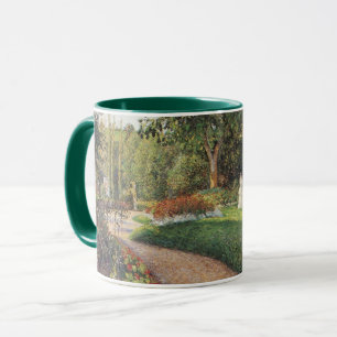 Taza Jardín de Les Mathurins en Pontoise de Pissarro