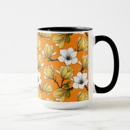 Taza Jardín de magnolia en amarillo