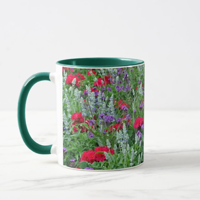 Taza Jardín de primavera colorido (Izquierda)