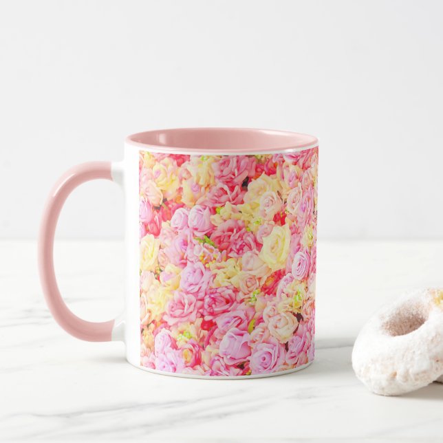 Taza Jardín de rosas (Con donut)