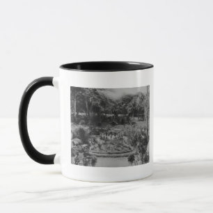 Taza Jardín de un chalet suburbano