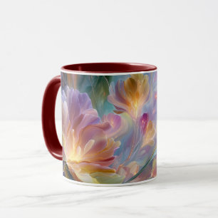 Taza Jardín floral abstracto y soñador