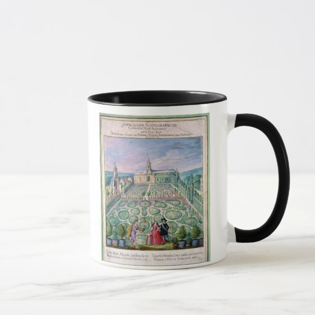 Taza Jardín holandés, 1650 (w/c en el papel) (Derecha)
