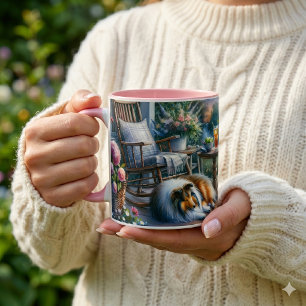 Taza Jardín iluminado por estrellas Pórtico refugio Sue
