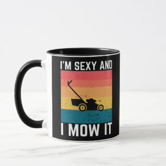 Taza Jardinería con Cortacésped, Soy Sexy y lo Ciego, R