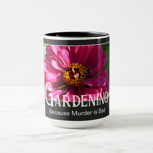 Taza Jardinería - Porque el asesinato es malo y diverti (Centro)