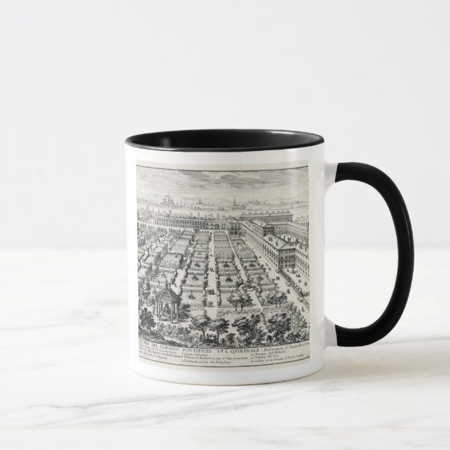 Taza Jardines del Quirinale, de 'Li Giardini di Rom (Derecha)