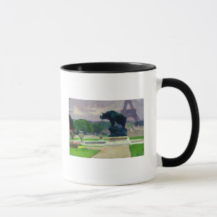 Taza Jardines y rinoceronte de Trocadero por Jacquemart