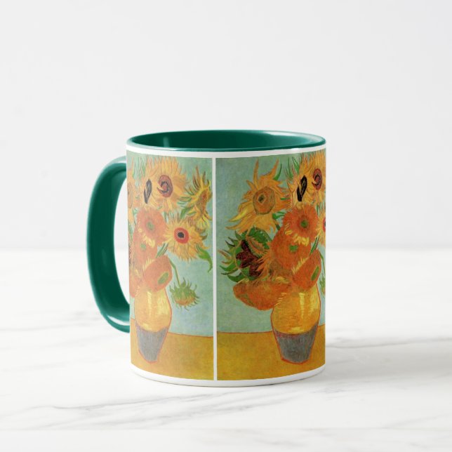 Taza Jarrón con doce girasoles de Vincent van Gogh (Anverso izquierdo)
