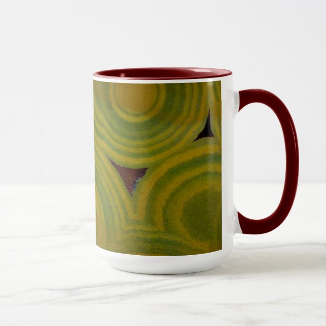 Taza Jasper Oceánico de Manchas Amarillas (Derecha)