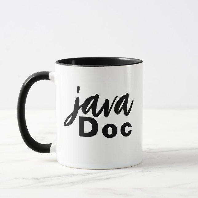 Taza Java Doc Coffee Mug, Médica Medical Pun Funny (Izquierda)