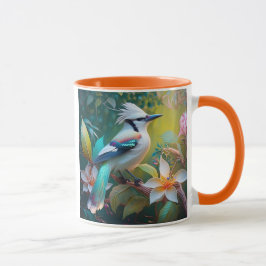 Taza Jay Crested Verde azulada Winged