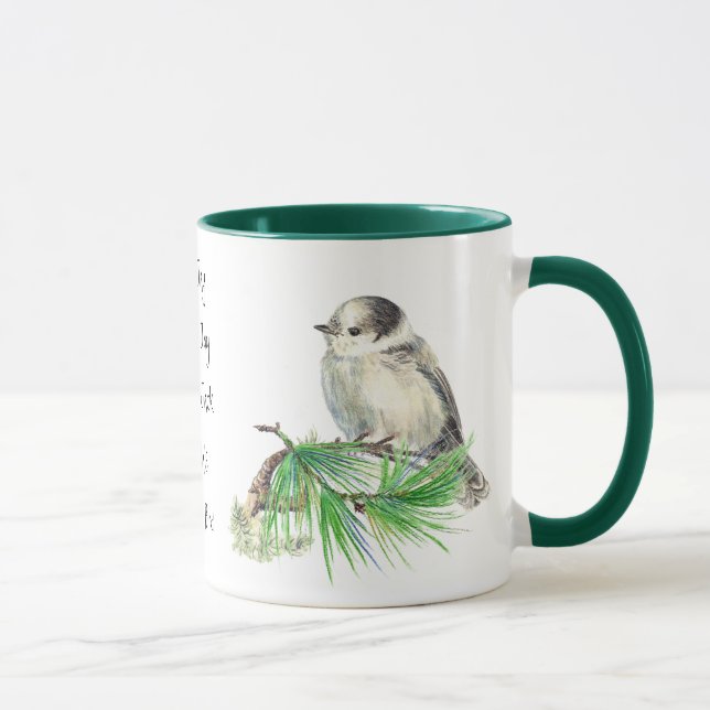 Taza Jay Gris gris pájaro de Canadá, Whiskey Jack (Derecha)