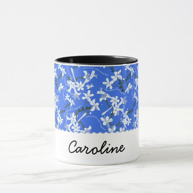 TAZA JAZMINE FOCUS CERULEAN Y NEGRO (Centro)