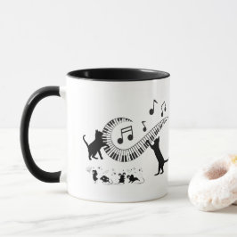 Taza Jazz Cats | Piano | Café Mug