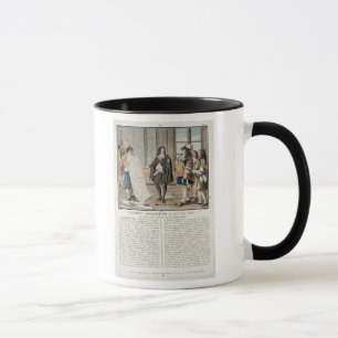 Taza Jean Baptiste Colbert (1619-83) presenta el mapa o